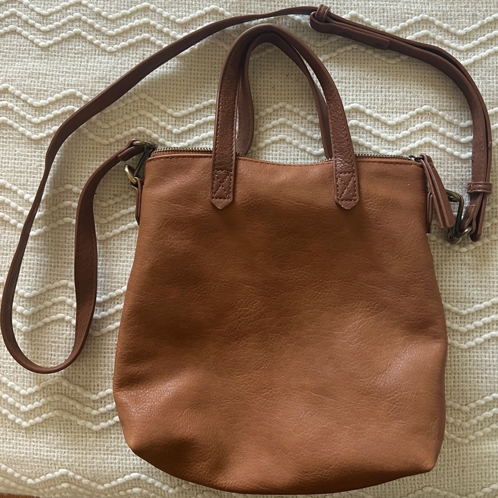 Leather cross body bag